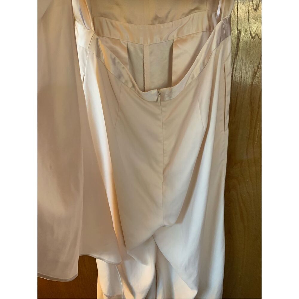 Obando‎ Collective Satin Wide Leg Jumpsuit Cream Size 10 - Picture 7 of 12